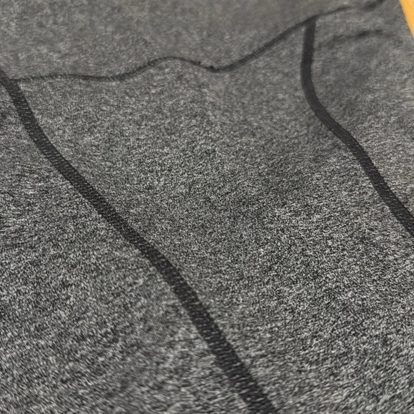 Athleta Gray Leggings with Black Accents - Picture 2 of 4